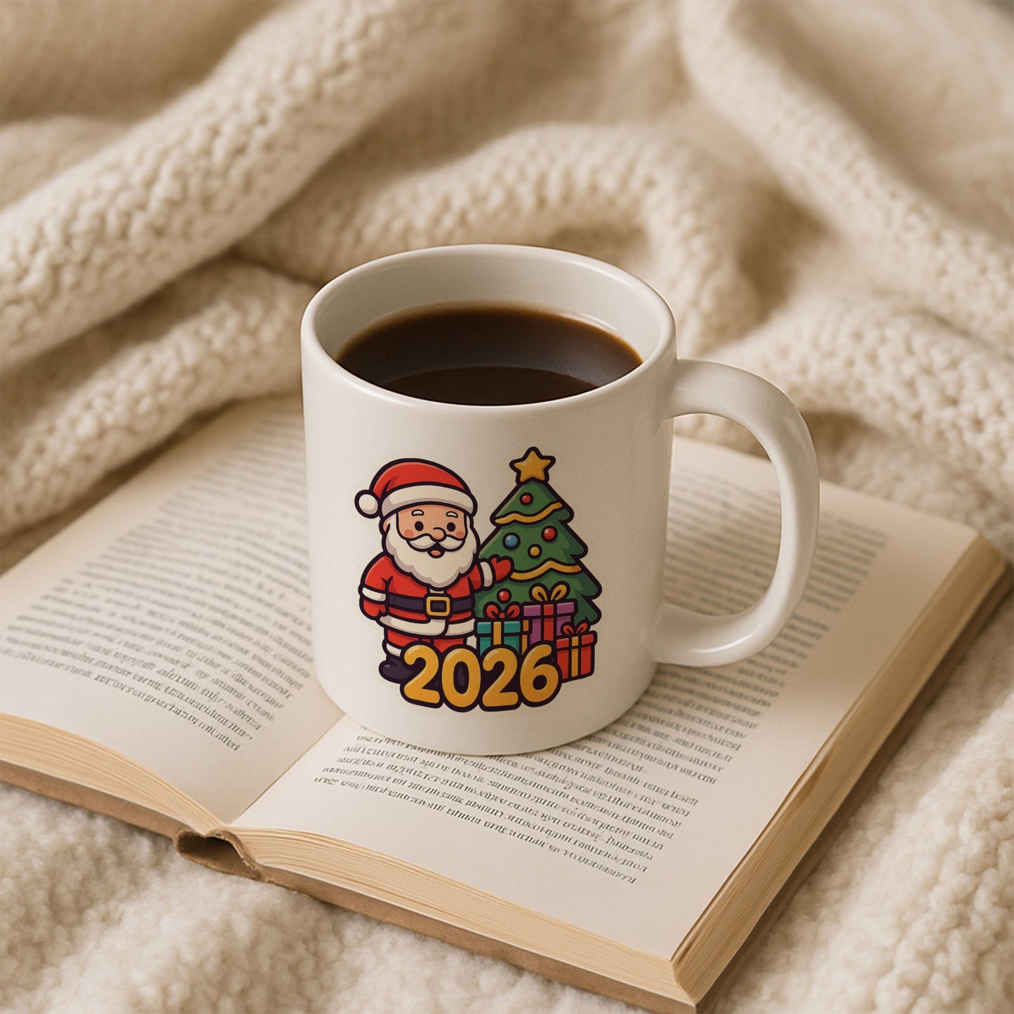 2026 Noel Baba Temalı Hediyelik Baskılı Kupa