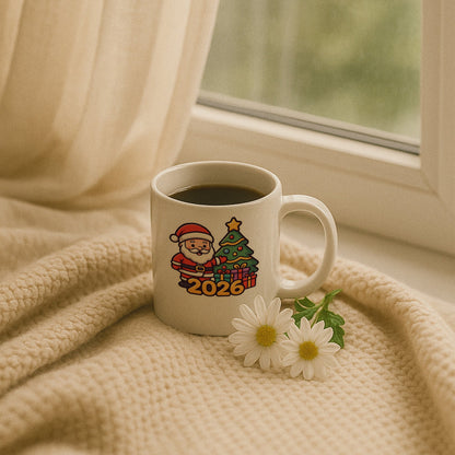 2026 Noel Baba Temalı Hediyelik Baskılı Kupa