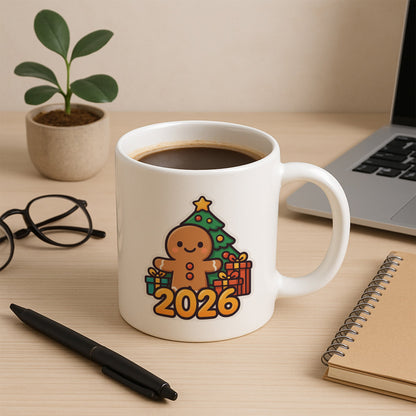 2026 Zencefilli Kurabiye Temalı Hediyelik Baskılı Kupa