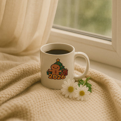 2026 Zencefilli Kurabiye Temalı Hediyelik Baskılı Kupa