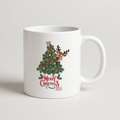 Merry Christmas 2026 Yazılı Yılbaşı Temalı Hediyelik Baskılı Kupa