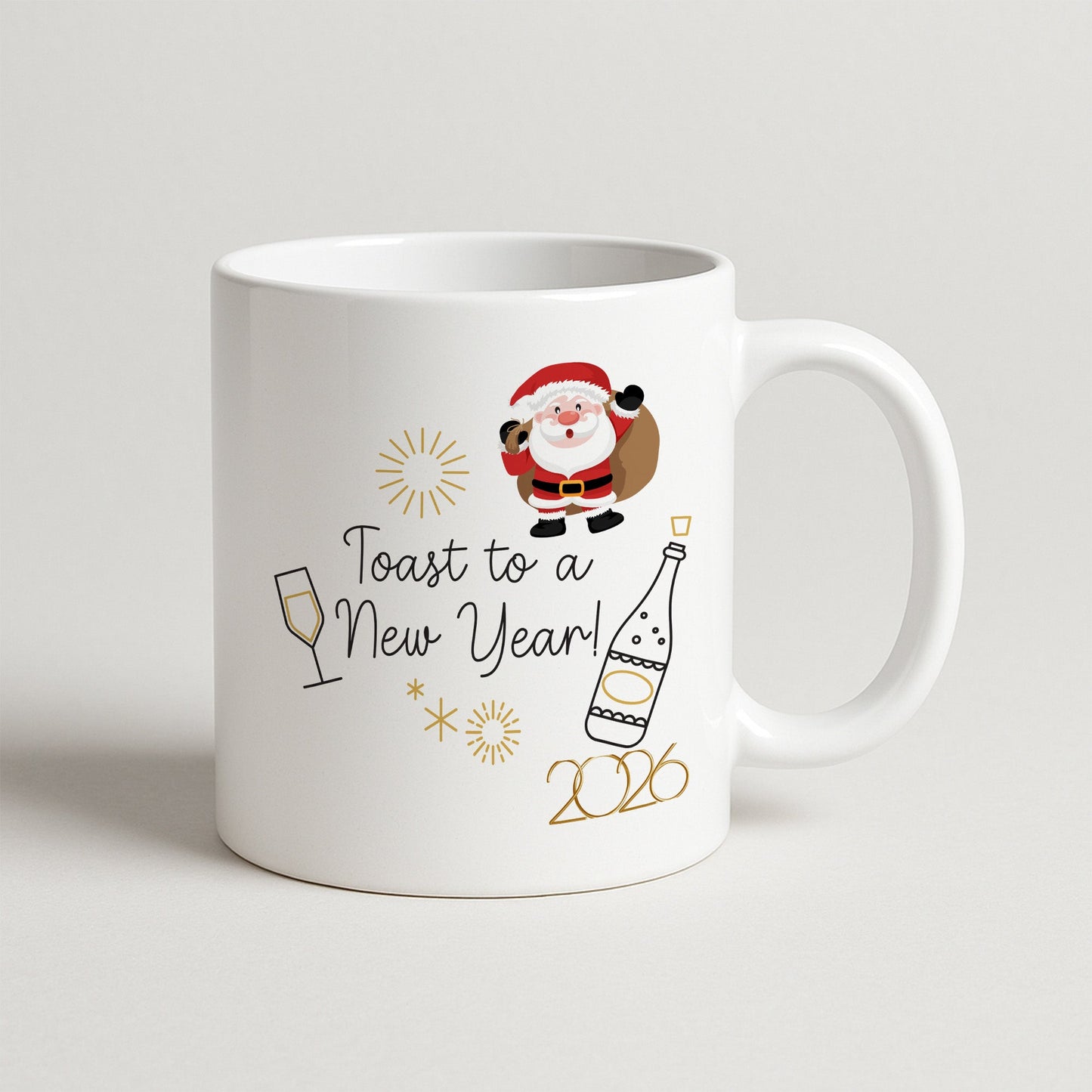 Toast to a New Year 2026 Temalı Hediyelik Baskılı Kupa