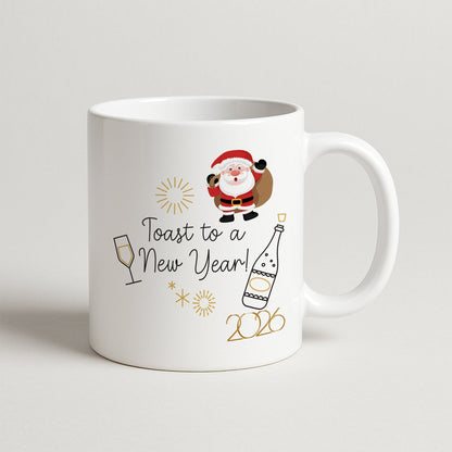 Toast to a New Year 2026 Temalı Hediyelik Baskılı Kupa