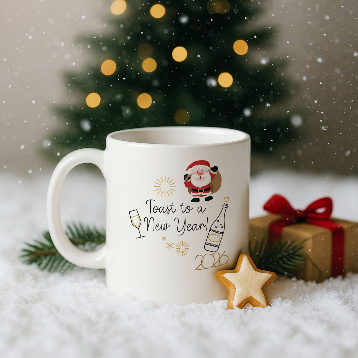 Toast to a New Year 2026 Temalı Hediyelik Baskılı Kupa