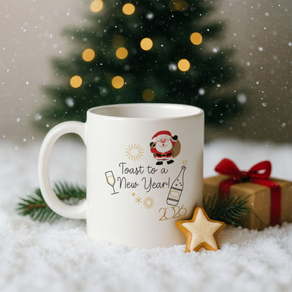 Toast to a New Year 2026 Temalı Hediyelik Baskılı Kupa