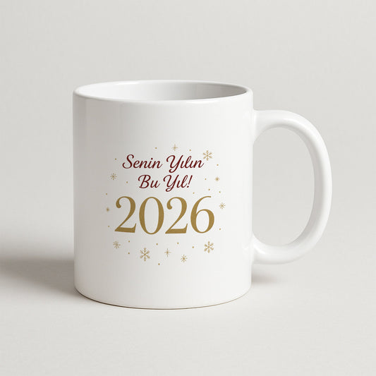 Senin Yılın Bu Yıl 2026 Yazılı Hediyelik Baskılı Kupa