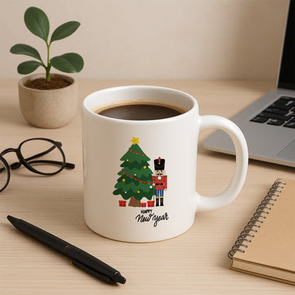 Fındıkkıran ve Yılbaşı Ağacı Temalı Hediyelik Baskılı Kupa