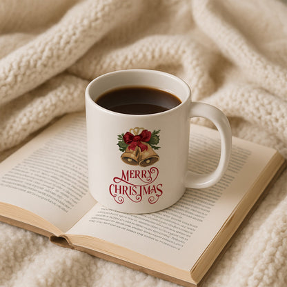 Altın Çanlar Merry Christmas Temalı Hediyelik Baskılı Kupa