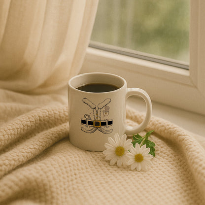 Noel Esintili Kürklü Kıyafet Detaylı Yılbaşı Baskılı Kupa