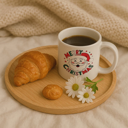 Merry Christmas Tasarımlı Noel Baba Kupası