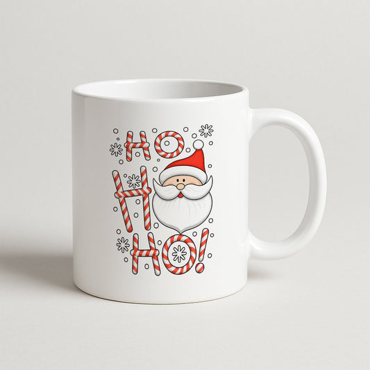 Ho Ho Ho Noel Baba Tasarımlı Yılbaşı Kupası
