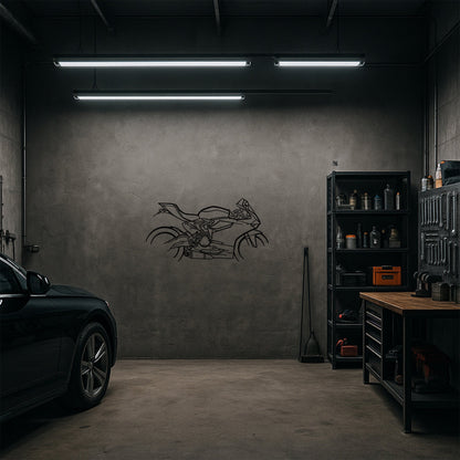 899 Panigale Metal Duvar Tablosu – Elektrostatik Siyah Boyalı Modern Motor Dekoru