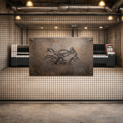 899 Panigale Metal Duvar Tablosu – Elektrostatik Siyah Boyalı Modern Motor Dekoru