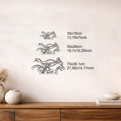 899 Panigale Metal Duvar Tablosu – Elektrostatik Siyah Boyalı Modern Motor Dekoru