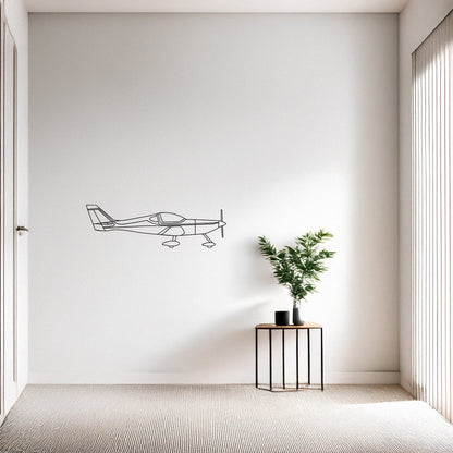 Arion Lightning Metal Duvar Tablosu – Elektrostatik Siyah Boyalı Hafif Uçak Dekoru