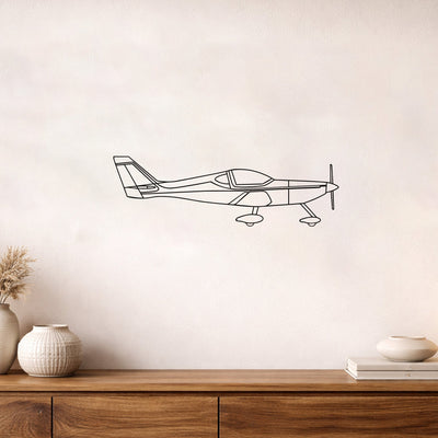 Arion Lightning Metal Duvar Tablosu – Elektrostatik Siyah Boyalı Hafif Uçak Dekoru