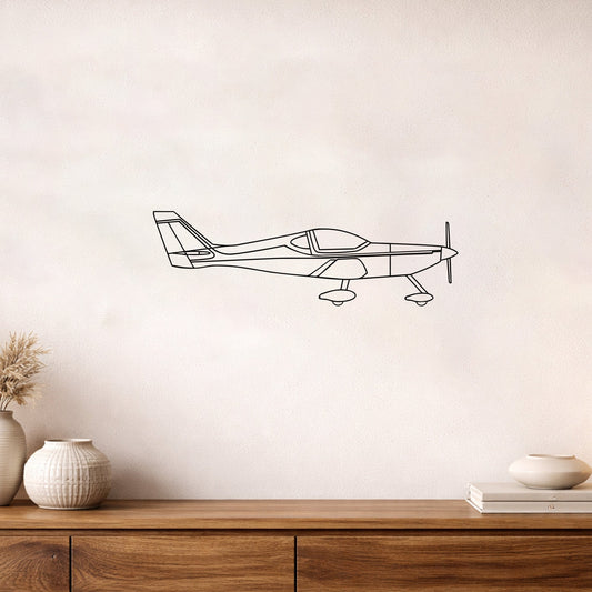 Arion Lightning Metal Duvar Tablosu – Elektrostatik Siyah Boyalı Hafif Uçak Dekoru