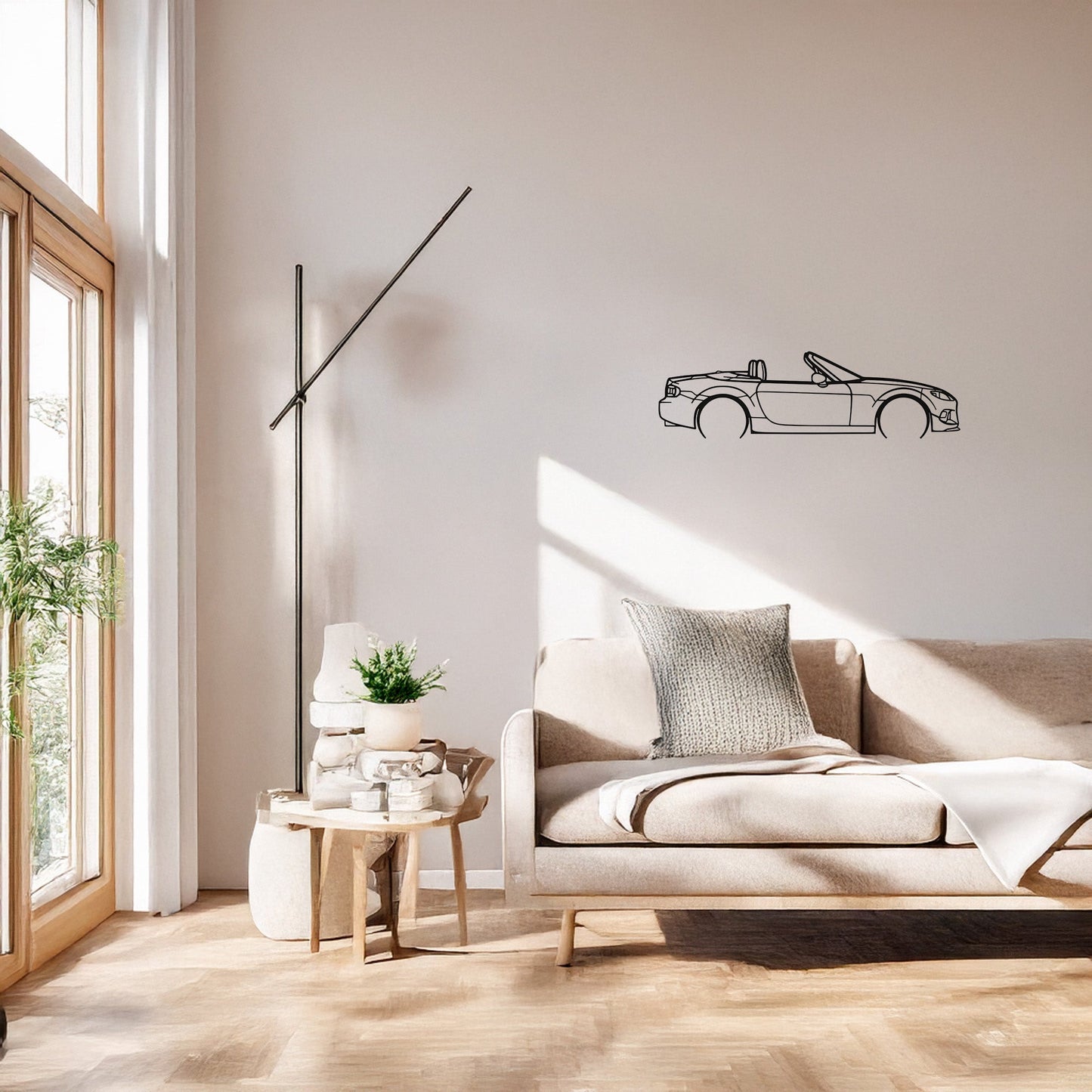 Mazda MX 5 NC 2014 Spor Araba Metal Duvar Tablosu Minimalist Dekoratif Tasarım