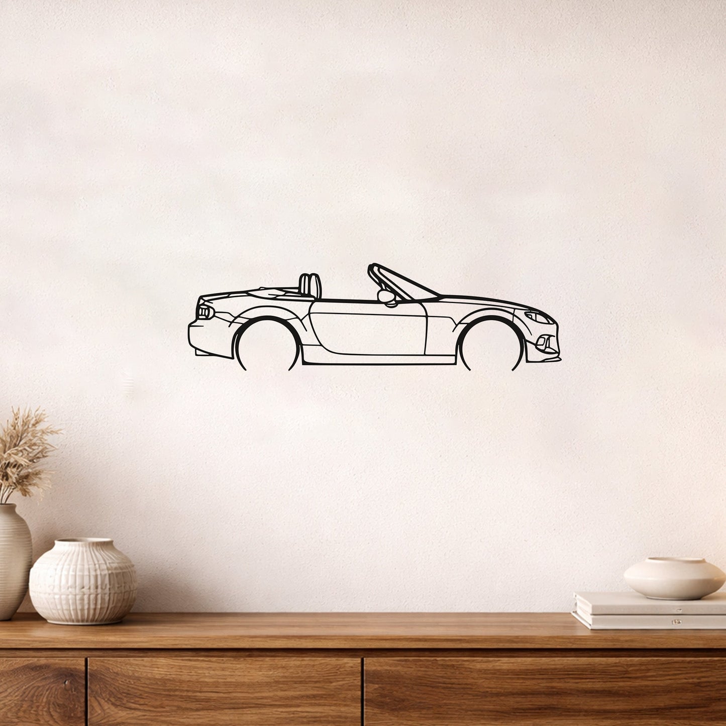 Mazda MX 5 NC 2014 Spor Araba Metal Duvar Tablosu Minimalist Dekoratif Tasarım