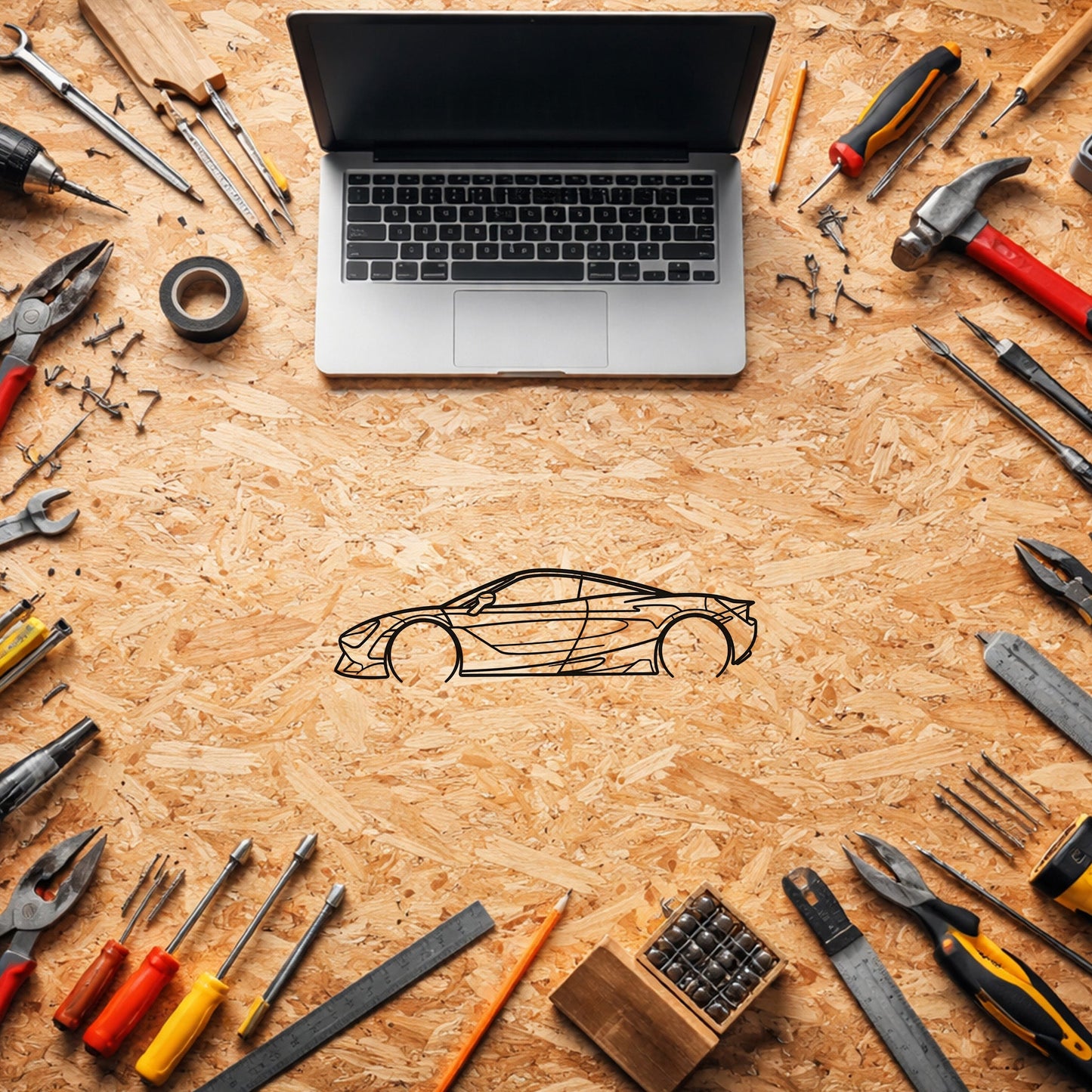 McLaren 720S Modern Metal Duvar Tablosu Lüks Spor Araba Dekorasyonu