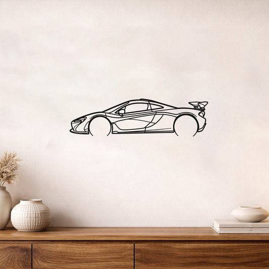 McLaren P1 Hibrit Hiper Araba Metal Duvar Tablosu Özel Seri Duvar Sanatı