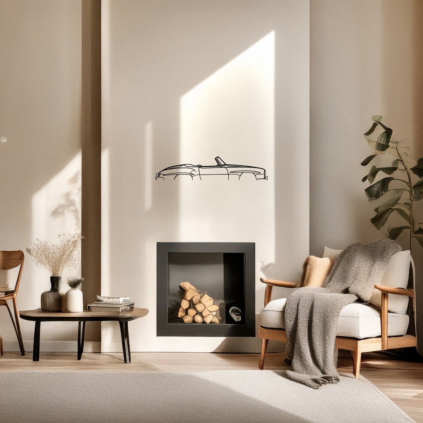 1958 Mercedes 190SL Klasik Metal Tablo - Nostaljik Duvar Dekoru