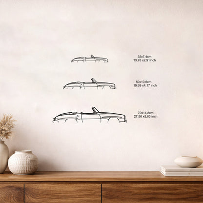 1958 Mercedes 190SL Klasik Metal Tablo - Nostaljik Duvar Dekoru