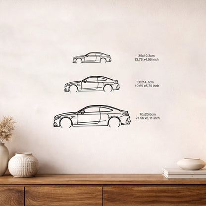 Mercedes C 63 AMG Metal Duvar Tablosu - Güçlü ve Estetik Dekorasyon