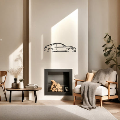 Mercedes C 300 Coupe Metal Duvar Tablosu - Zarif Silüet Tasarımı