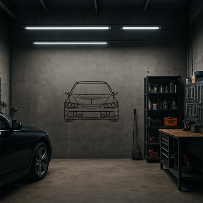 Mitsubishi Lancer Evo 9 Metal Duvar Tablosu Spor Araba Tasarımı