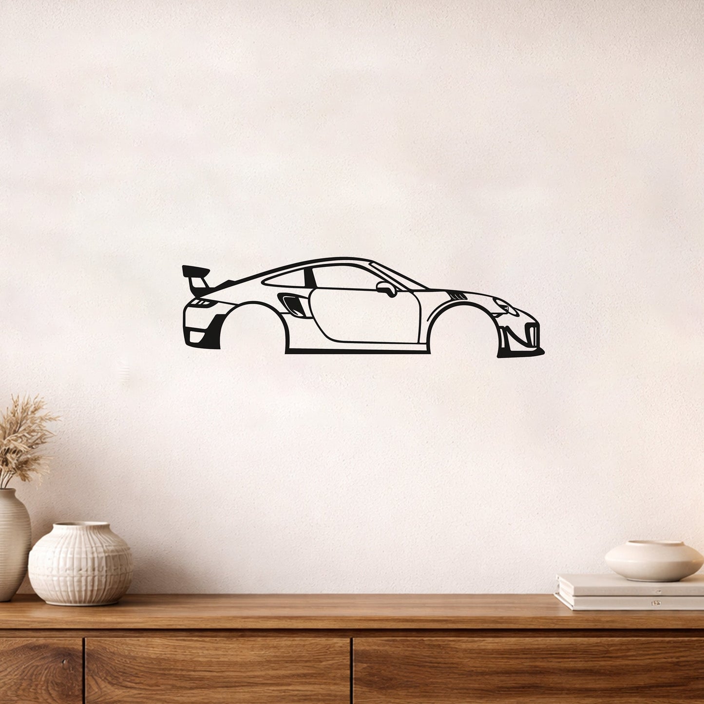 Porsche 911 GT2 Metal Duvar Tablosu İkonik Spor Araba Dekoru