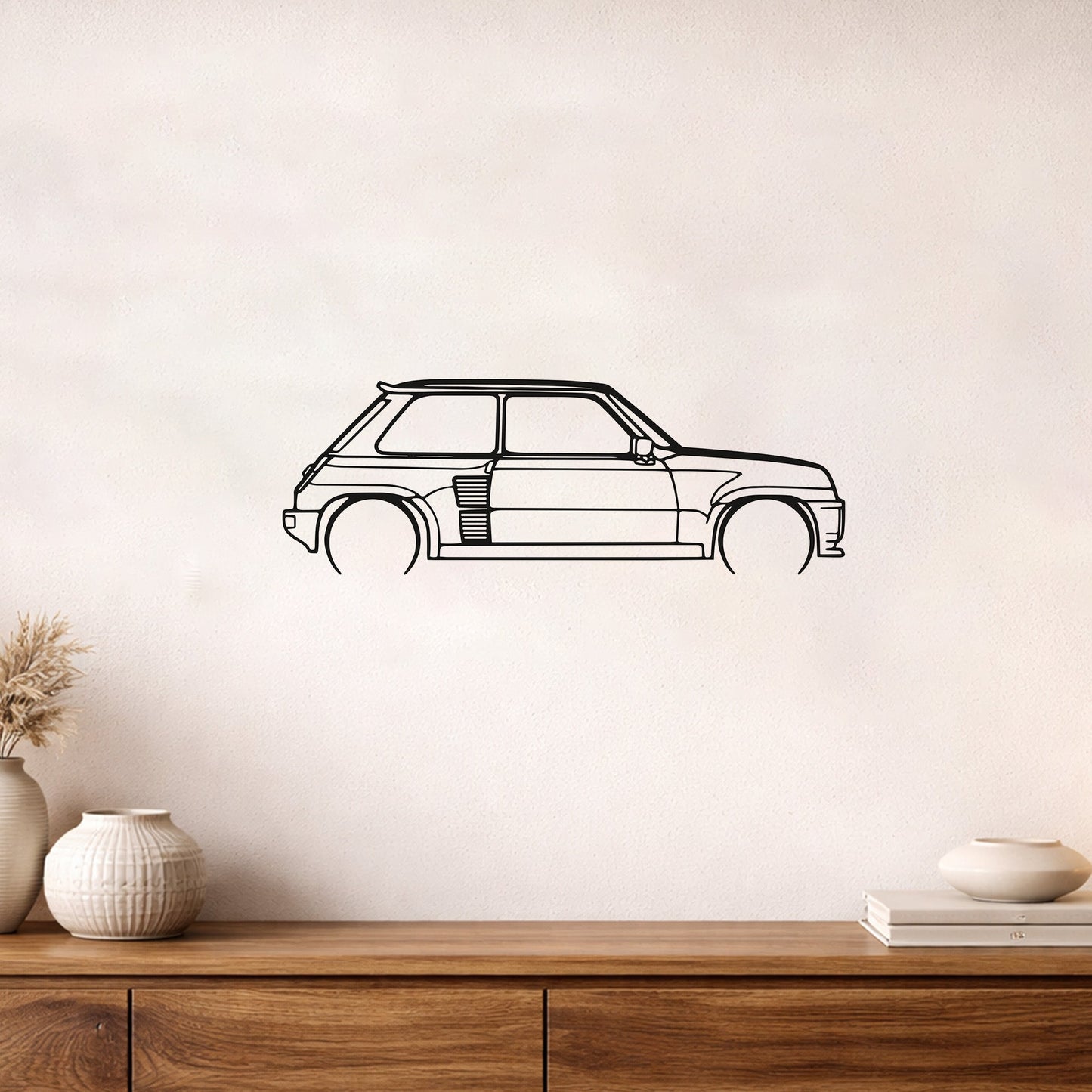 Renault Turbo 2 1983 Klasik Otomobil Metal Duvar Tablosu Nostaljik Dekor