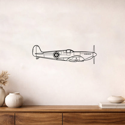 Spitfire Mk. II Savaş Uçağı Metal Duvar Tablosu Tarihi ve Nostaljik Dekor