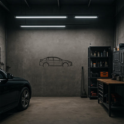 2018 Subaru Impreza WRX STI Metal Duvar Tablosu Sportif ve Modern Dekoru
