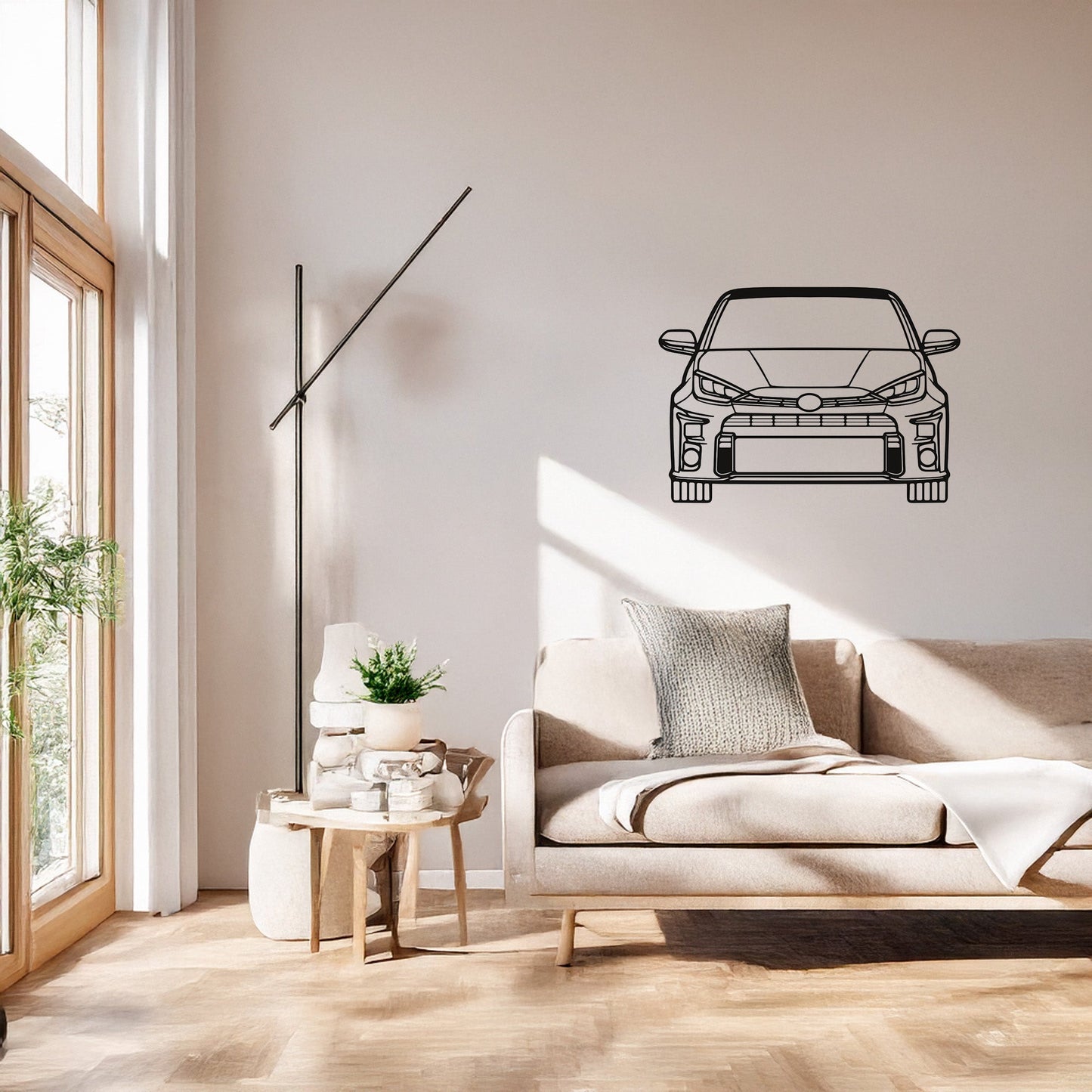 Toyota Yaris GR Metal Duvar Tablosu Otomobil Severlere Özel Tasarım