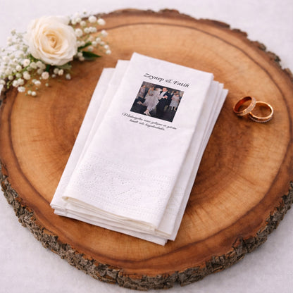 Düğün Nişan Kına İçin Kişiye Özel Baskılı Peçete – Özel Gün Organizasyon Peçetesi