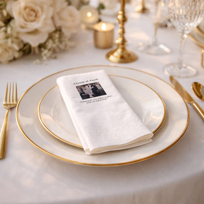 Düğün Nişan Kına İçin Kişiye Özel Baskılı Peçete – Özel Gün Organizasyon Peçetesi