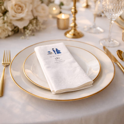 Kübra Nur Nişan Hatırası Tasarımlı Baskılı Peçete