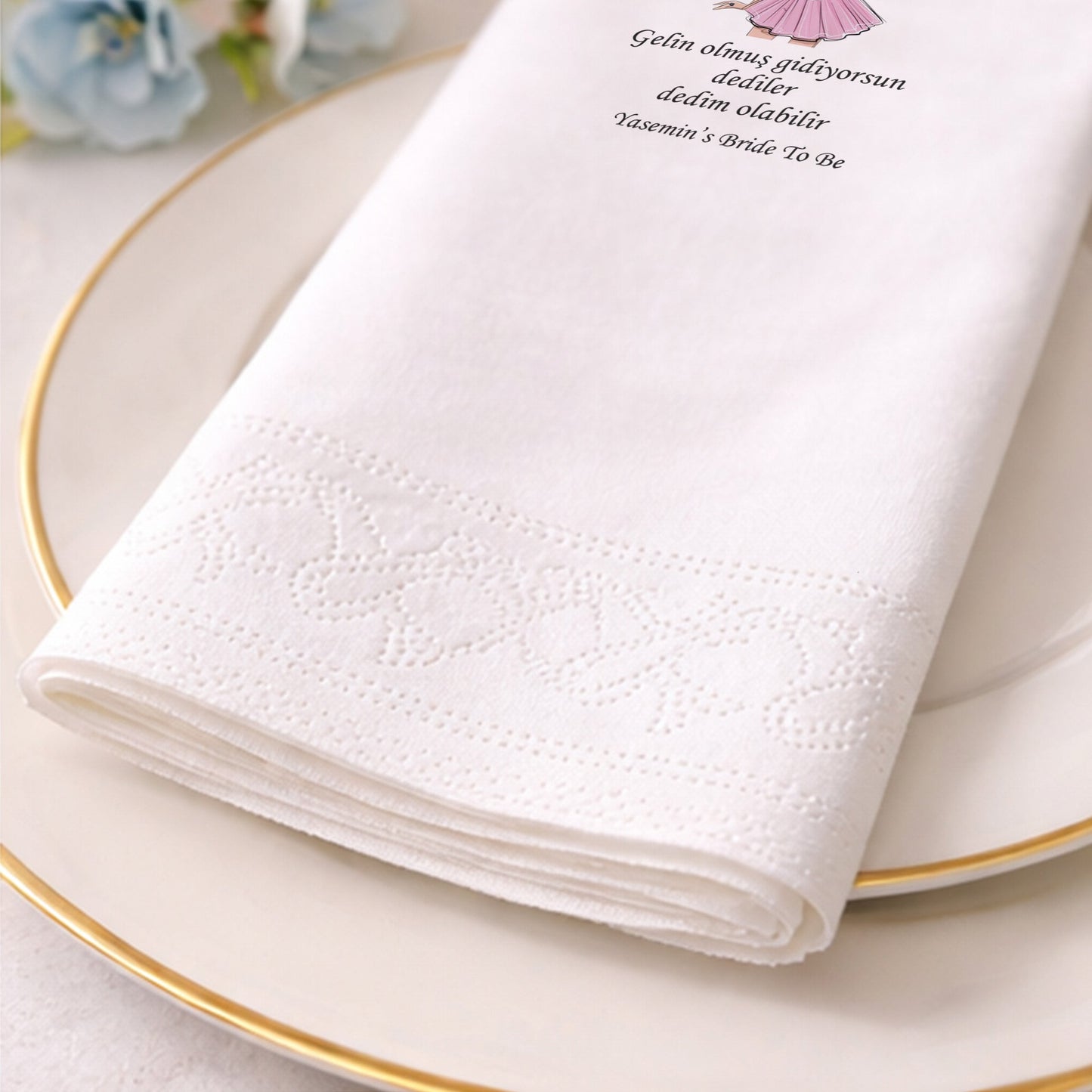 Bride To Be Temalı Kına Peçetesi – Eğlenceli ve Modern Bekarlığa Veda