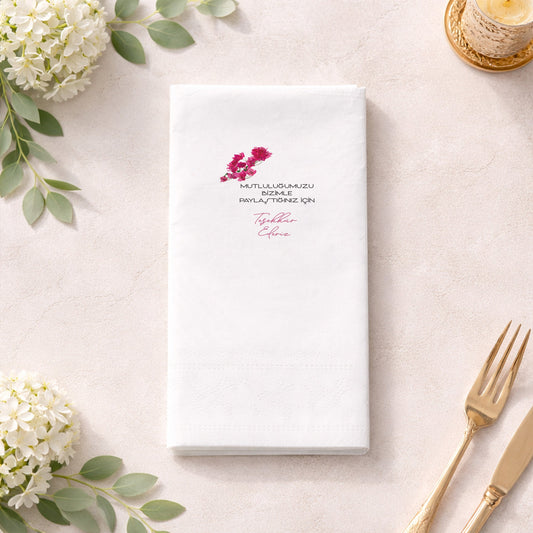 Kişiye Özel Bride To Be İllüstrasyonlu Bekarlığa Veda Peçetesi