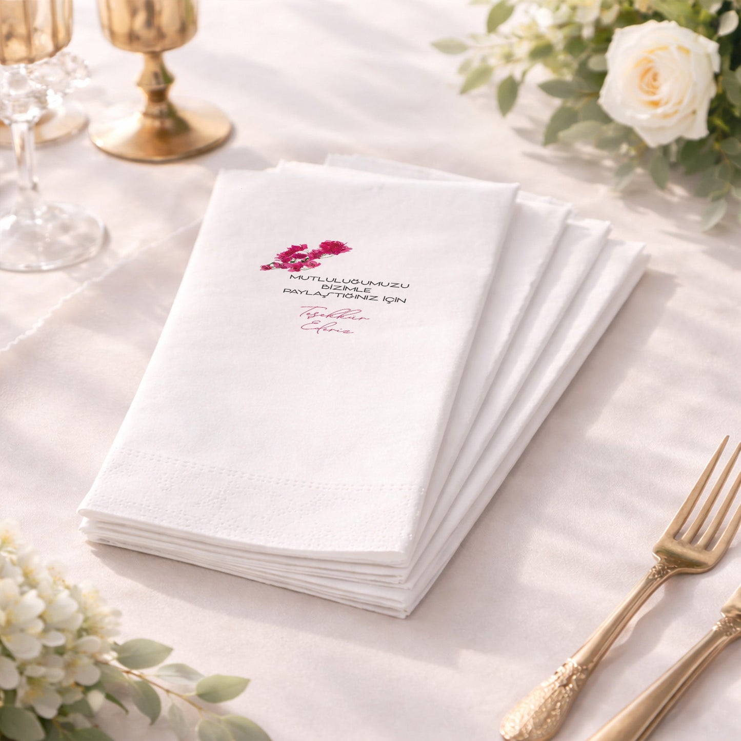 Kişiye Özel Bride To Be İllüstrasyonlu Bekarlığa Veda Peçetesi