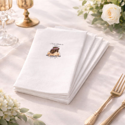 Seda Gelin’in Kınası Temalı Figürlü Kına Peçetesi