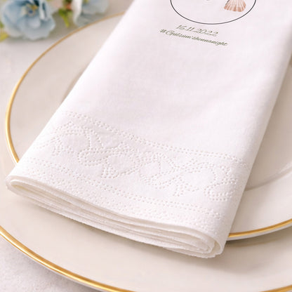 Gülsüm'ün Kınası Salıncakta Gelin Tasarımlı Siyah Kına Peçetesi