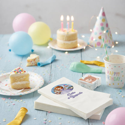 Prenses Sofia Temalı Kız Çocuk Doğum Günü Peçetesi