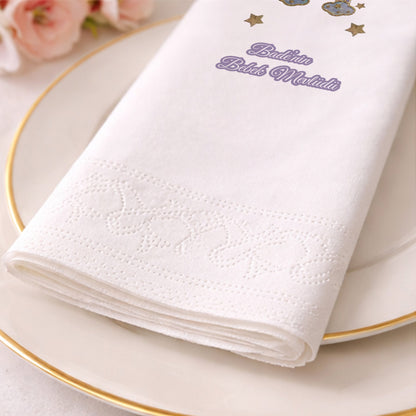 Gökkuşağı Temalı Bebek Mevlidi Kişiye Özel Peçete