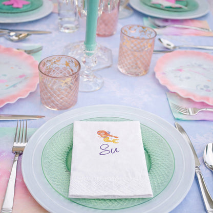 Taçlı Erkek Bebek Temalı 1 Yaş Doğum Günü Peçetesi