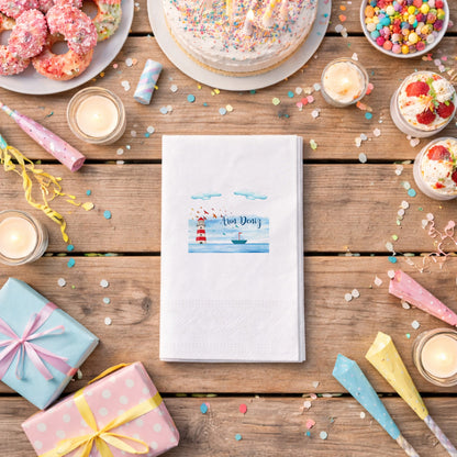 Küçük Prens Temalı Kişiye Özel Bebek Hoş Geldin Peçetesi