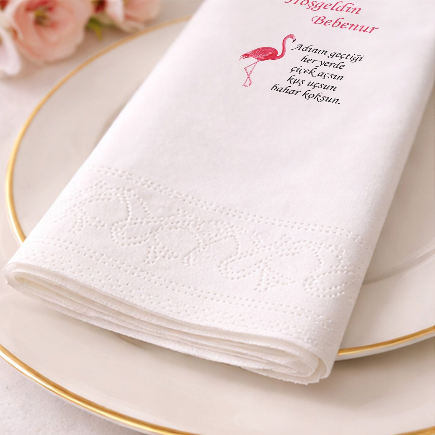 Safari Arabalı Temalı Kişiye Özel Erkek Bebek Doğum Günü Peçetesi