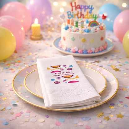 Uzay Temalı Kişiye Özel Doğum Günü Peçetesi - Ramazan Talha