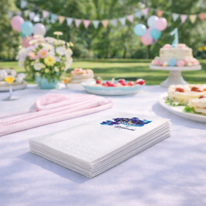 Berkay 1 Yaşında Ay ve Yıldız Temalı Gece Gökyüzü Peçetesi